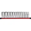 Milwaukee Tool 13pc 1/2" Drive 12-Point Deep Well SAE Socket Set 48-22-9424