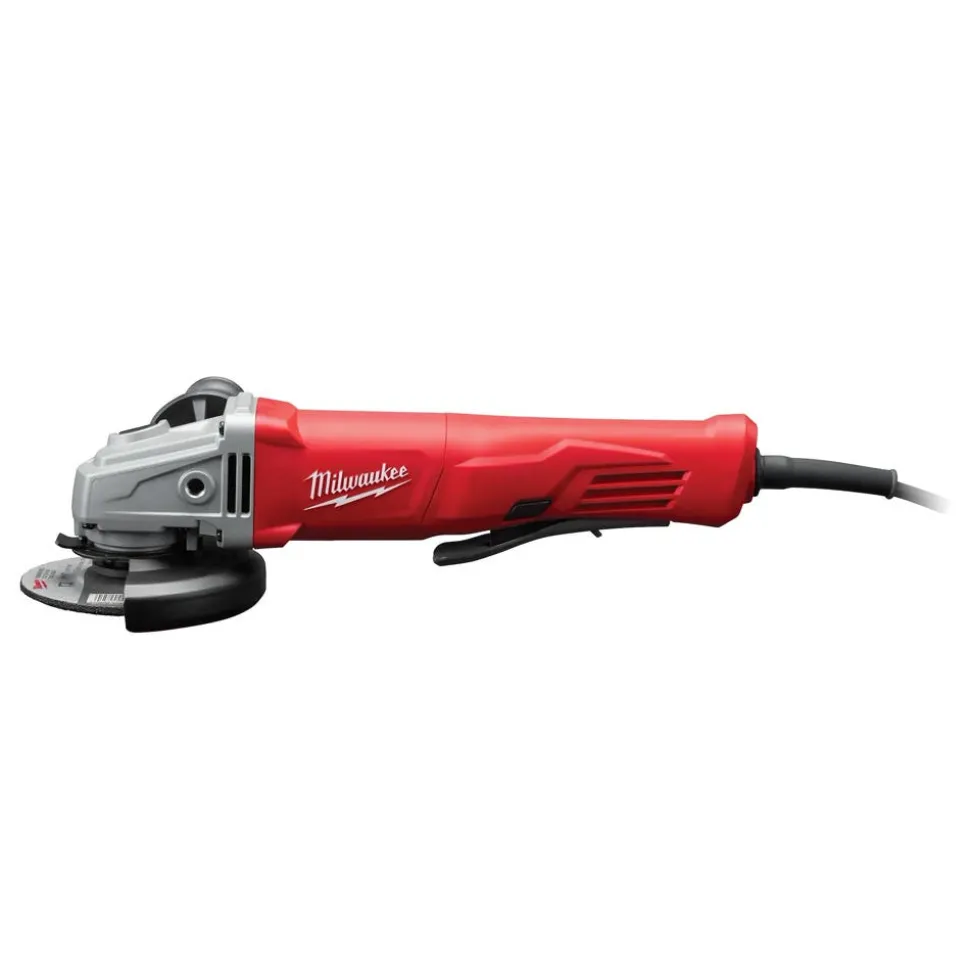 Milwaukee Tools 11 Amp Corded 4-1/2 in. Small Angle Grinder Paddle No-Lock 6141-31