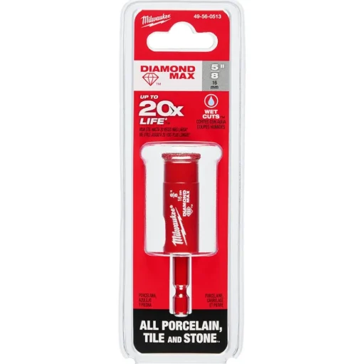 Milwaukee Tools 5/8" Diamond Max Hole Saw Bit 49-56-0513