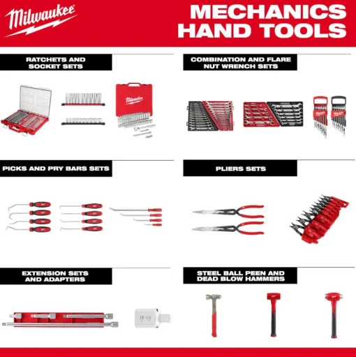 Milwaukee Tools 15 Piece SAE Combination Wrench Set with PACKOUT Compact Organizer 48-22-9484
