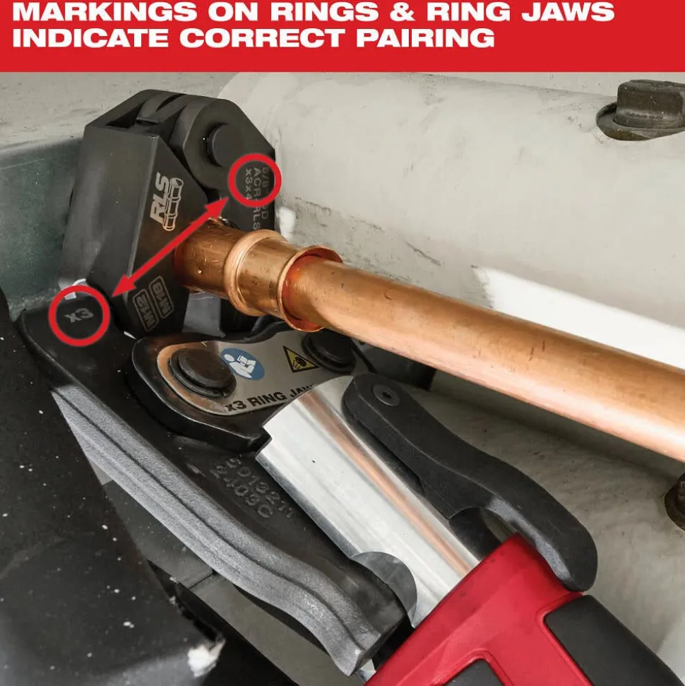 Milwaukee Tools 5/8" RLS® Pivoting Press Ring 49-16-2654RX