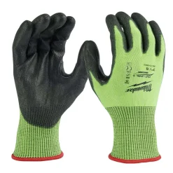 Milwaukee Tools Hi-Vis Cut Level 5 Polyurethane Dipped Gloves 48-73-895