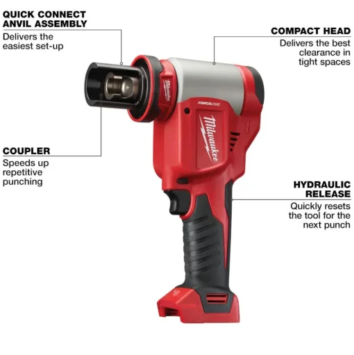 Milwaukee Tools M18™ FORCE LOGIC™ 10 Ton Knockout Tool 1/2" to 4" 2676-04