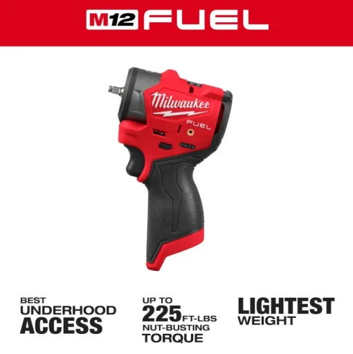 Milwaukee Tools M12 FUEL™ 3/8" Subcompact Impact Wrench w/ Friction Ring 3049-20