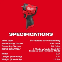 Milwaukee Tools M12 FUEL™ 1/4