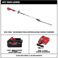 Milwaukee Tools M18 FUEL Extended Pole Articulating Hedge Trimmer Kit 3035-21