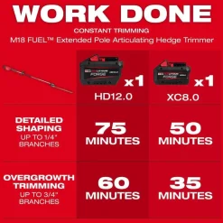 Milwaukee Tools M18 FUEL Extended Pole Articulating Hedge Trimmer Kit 3035-21