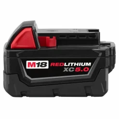 Milwaukee Tools M18 Rover Dual Power 4,000 Lumen Flood Light (Bare Tool), RedLithium USB 600 Lumen Low-Profile Headlamp (3.0Ah) Kit, and M18 Red Lithium 5.0 Ah XC Battery KIT-2366-20-2115-21-48-11-1850