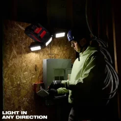 Milwaukee Tools M18 ROVER Triple-Panel Area Light 4500 Lumens AC/DC Power (Bare Tool) 2368-20