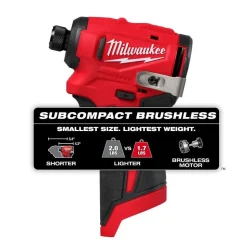 Milwaukee Tools M12 Subcompact Brushless 1/4