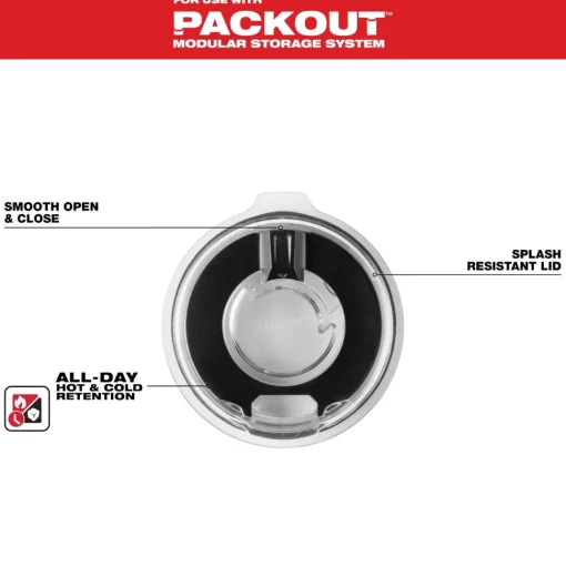Milwaukee Tools PACKOUT 20oz Tumbler Lid 48-22-8392L