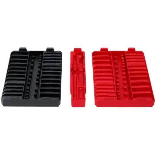 Milwaukee Tools 98pc 3/8" Drive 6-Point & 12-Point Metric & SAE Ratchet and Socket Trays 48-22-9285T