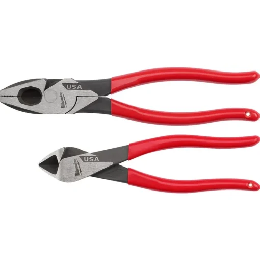 Milwaukee Tools 2PC Dipped Grip Cutting Pliers Set (USA) MT500-2