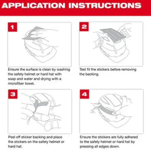 Milwaukee Tools Reflective Strips, Silver, 2 Piece, 20 Pack 48-73-4604B