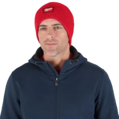 Milwaukee Tools Rib-Knit Cuffed Beanie - Red M750R