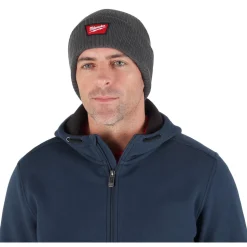 Milwaukee Tools Rib-Knit Cuffed Beanie - Gray M750G