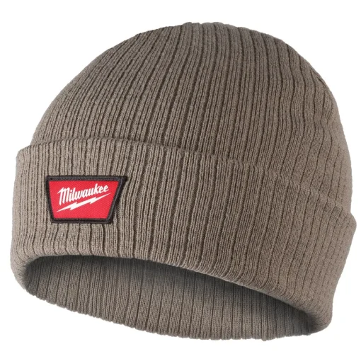 Milwaukee Tools Rib-Knit Cuffed Beanie - Tan M750N