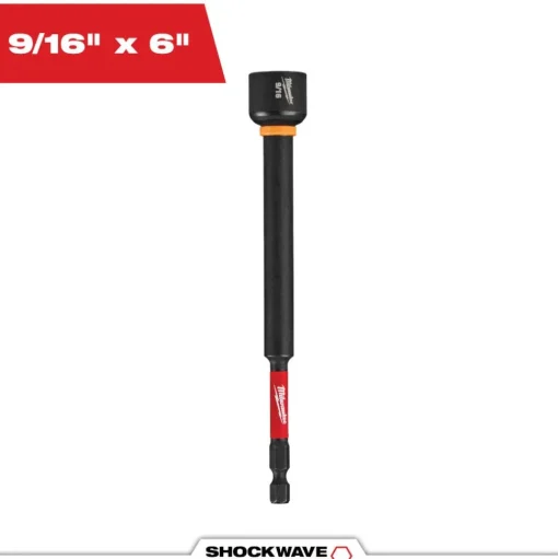 Milwaukee Tools SHOCKWAVE Impact Duty 9/16" x 6" Magnetic Nut Driver 49-66-4588