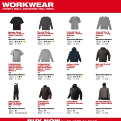 Milwaukee Tools Workskin Lightweight Short Sleeve Performance Shirt Black 415B