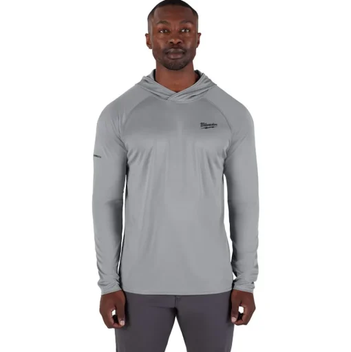 Milwaukee Tools WORKSKIN Hooded Sun Shirt Gray M550G