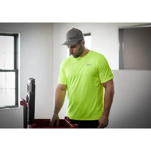 Milwaukee Tools Workskin Lightweight Short Sleeve Performance Shirt Red 414R