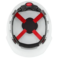 Milwaukee White Front Brim Vented Type 1 Class C Hard Hat w/ 4pt Ratcheting Suspension 48-73-1200