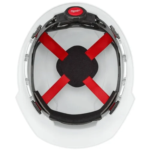 Milwaukee White Front Brim Vented Type 1 Class C Hard Hat w/ 4pt Ratcheting Suspension 48-73-1200