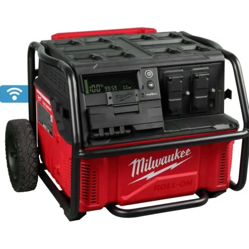 MX FUEL 24" Walk-Behind Edging Trowel w/ROLL-ON 7200W/3600W 2.5kWh Power Supply Bundle