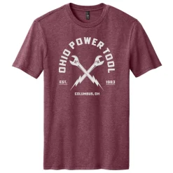 Ohio Power Tool Archlogo Short Sleeve T-Shirt, Maroon ARCHLOGO-MAROON