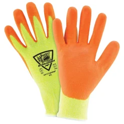 PIP Barracuda Hi-Vis HPPE Glove Nitrile Coated Foam Grip A3 Cut Level - 12 pack