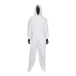 PIP Safety / West Chester PosiWear BA Coverall With Hood & Boot, 58 gsm, White, XL, (25 Per/Box) 3609/XL