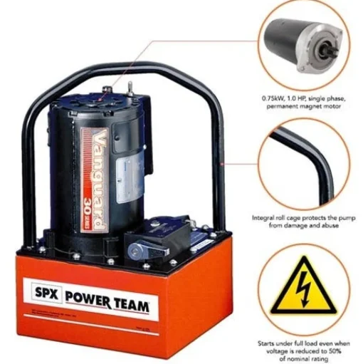 Power Team Electric Hydraulic Pump - Double Acting PE304R-2
