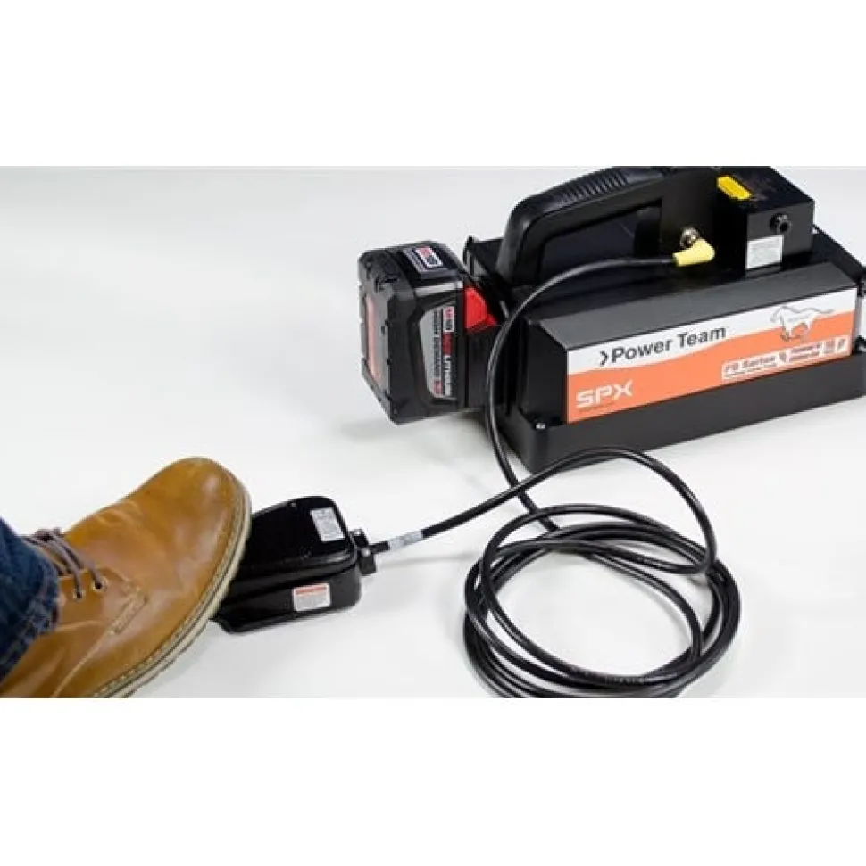 Power Team M18 Cordless Single Acting Hydraulic Pump with 10' Pendant Cord PB102P-1