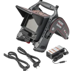 RIDGID C40 SeeSnake CS6x VERSA Monitor Compact Self-Leveling 131' Flexible Cable Battery Kit 63828 KIT-RD63828