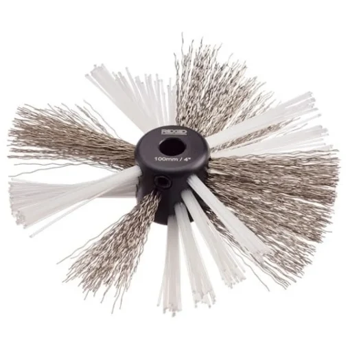 RIDGID K9-204 4" Nylon/Steel Cleaning Brush For 5/16" Cable 68983