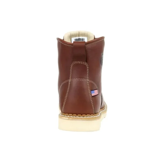 Rocky Boots Men's 6" USA Wedge EH Steel Toe - Brown, Medium, 9 GB00357-M-090