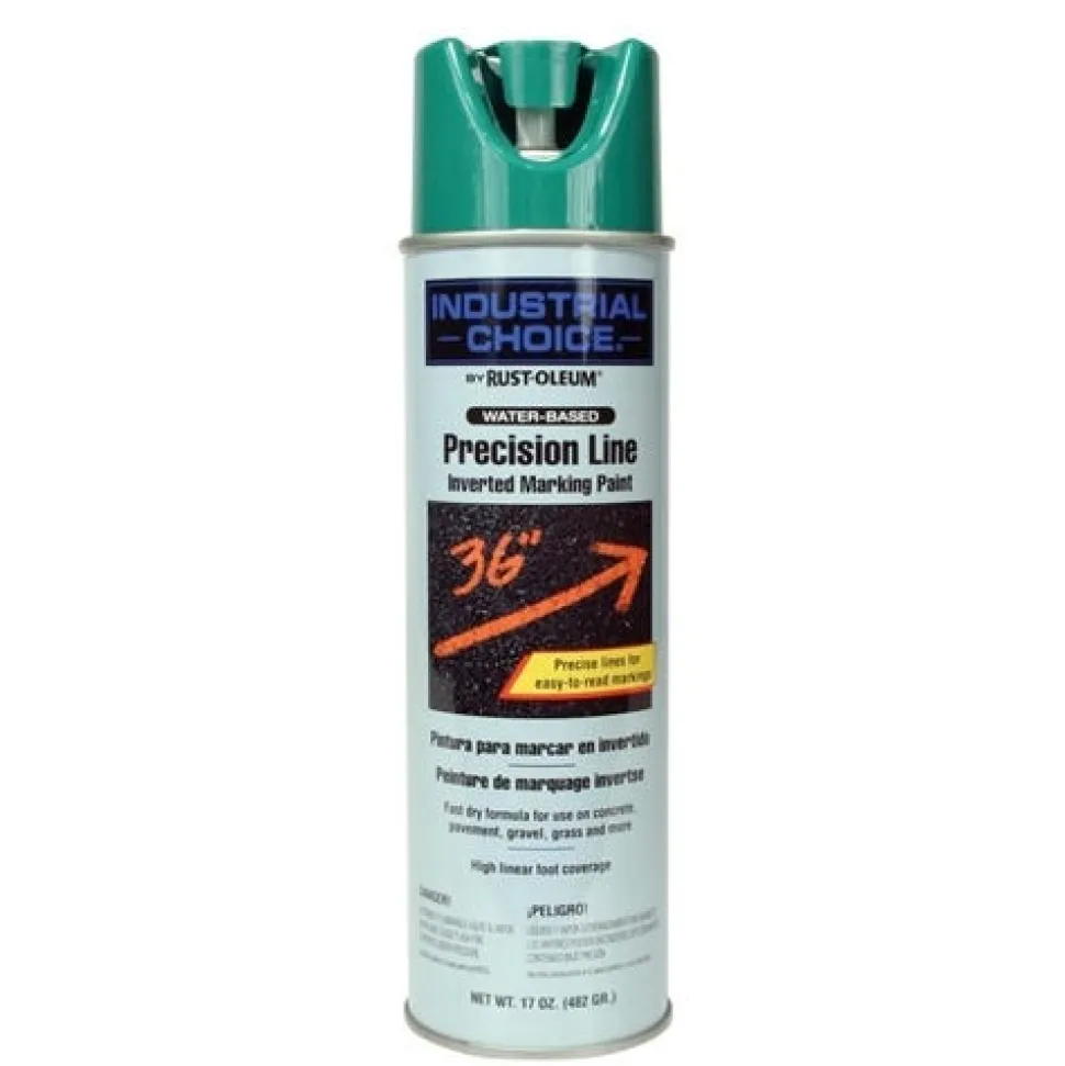 Rust-Oleum M1800 Water Based Precision Line Marking Paint APWA Safety Green 1834838