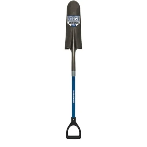 Seymour Drain Spade D-Grip S500 Industrial 14 Gauge 26" Fiberglass Handle 49459