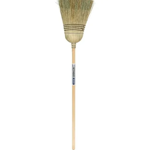 Seymour Heavy-Duty Contractor Corn Broom S400 Jobsite Wood Handle 82500