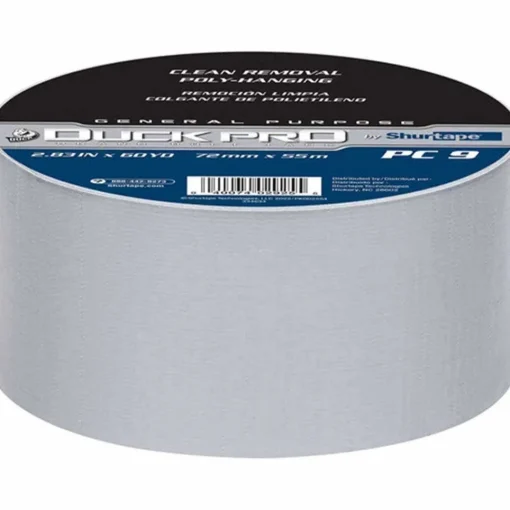 Shurtape Duck Pro PC 9S Silver Duct Tape 9 Mil 3" x 180' 105473