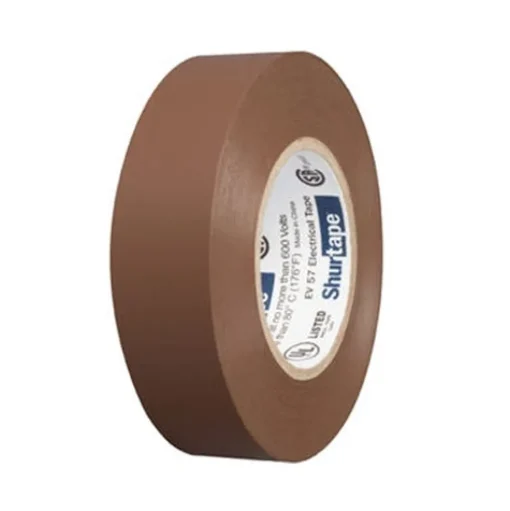 Shurtape EV 57 Brown Electrical Tape - General Purpose UL Listed 7.0 mil (3/4" x 60') 200789
