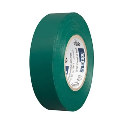 Shurtape EV 57 Green Electrical Tape - General Purpose UL Listed 7.0 mil (3/4" x 60') 200785