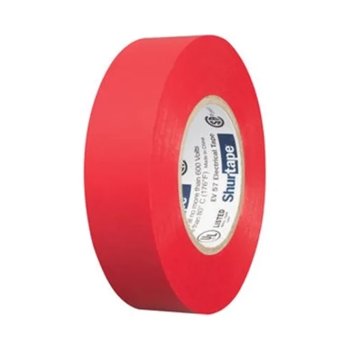 Shurtape EV 57 Red Electrical Tape - General Purpose UL Listed 7.0 mil (3/4" x 60') 200784