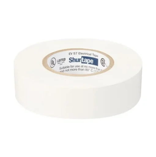 Shurtape EV 57 White Electrical Tape - General Purpose UL Listed 7.0 mil (3/4" x 60') 200783