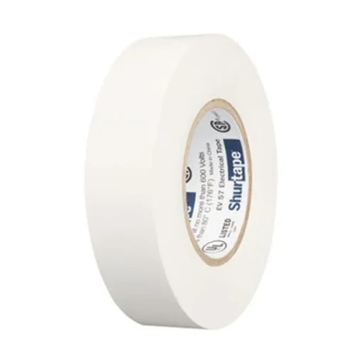 Shurtape EV 57 White Electrical Tape - General Purpose UL Listed 7.0 mil (3/4" x 60') 200783