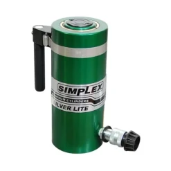 Simplex Aluminum 50 Ton Hydraulic 10" Single Acting Cylinder Spring Return RAS5010B
