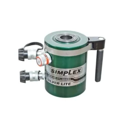Simplex Aluminum 100 Ton Hydraulic 6" Double Acting Cylinder Center Hole RACD1006