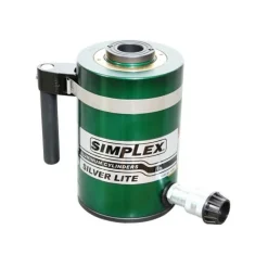 Simplex Aluminum 30 Ton Hydraulic 6" Single Acting Cylinder Center Hole RAC306A