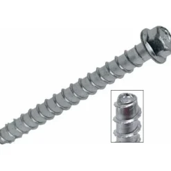 Simpson 3/4'' x 4" Strong-Tie Titen HD Self-Threading Screw Anchors (Box of 10) THD75400H