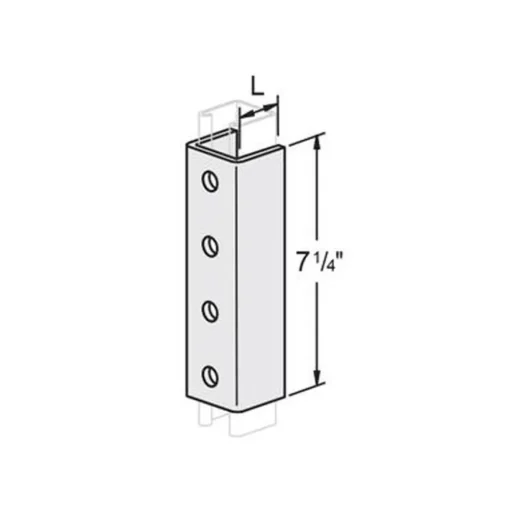 Splice Clevis 4 Hole For 1-5/8" X 1-5/8" Strut. E/G. 10/Box